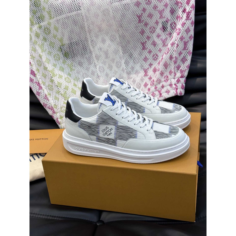 l**is V*t*n beverly hills street style logo sneakers in white