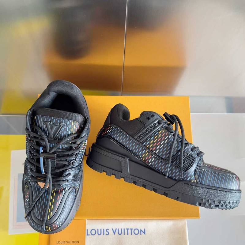 l**is V*t*n trainer maxi sneaker in black