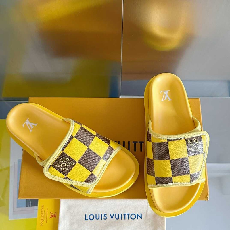 l**is V*t*n miami mule damier yellow