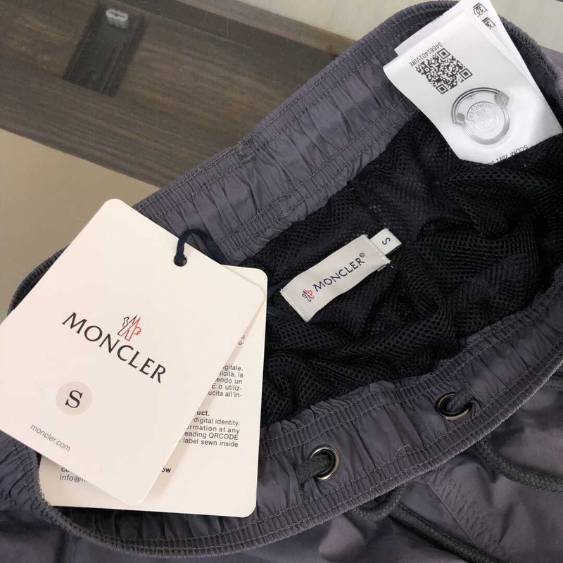 Moncler Nylon Shorts Grey