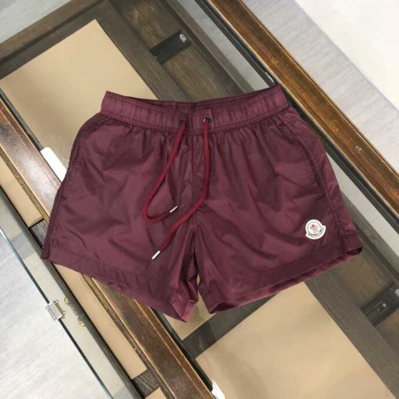 Moncler Nylon Shorts Dark Red