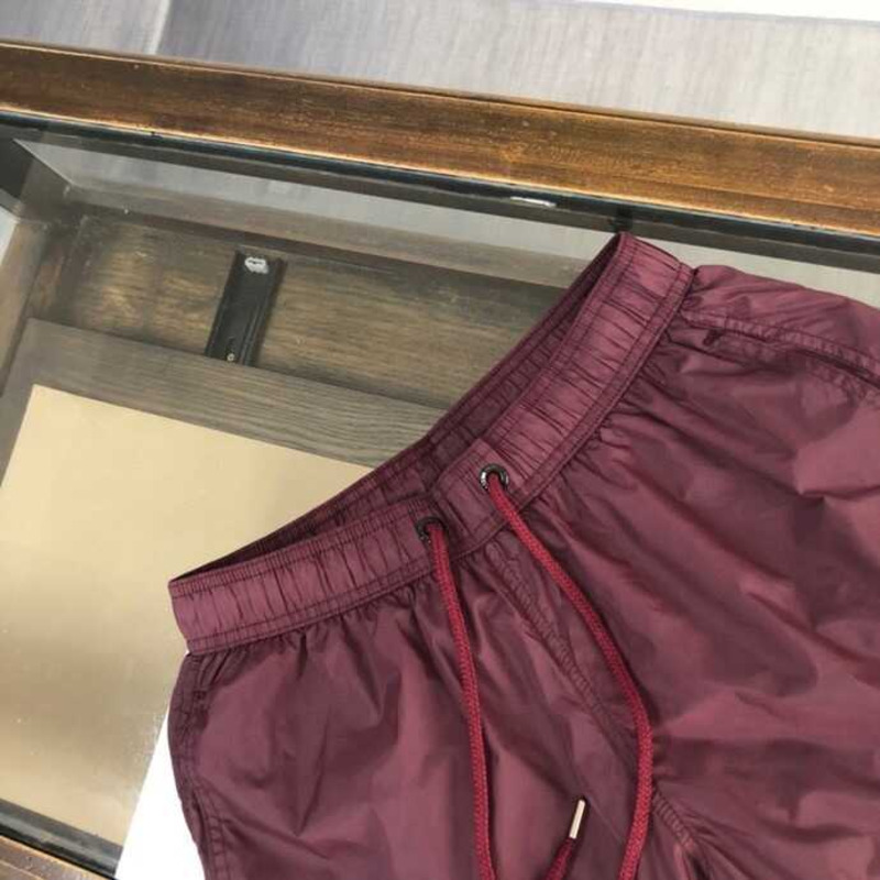 Moncler Nylon Shorts Dark Red