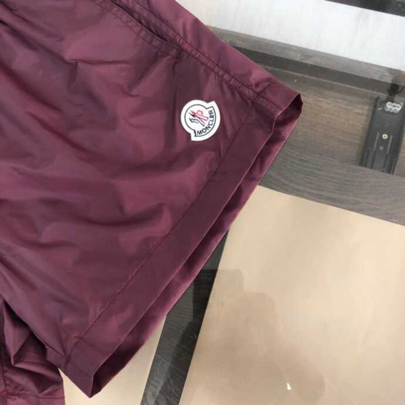 Moncler Nylon Shorts Dark Red