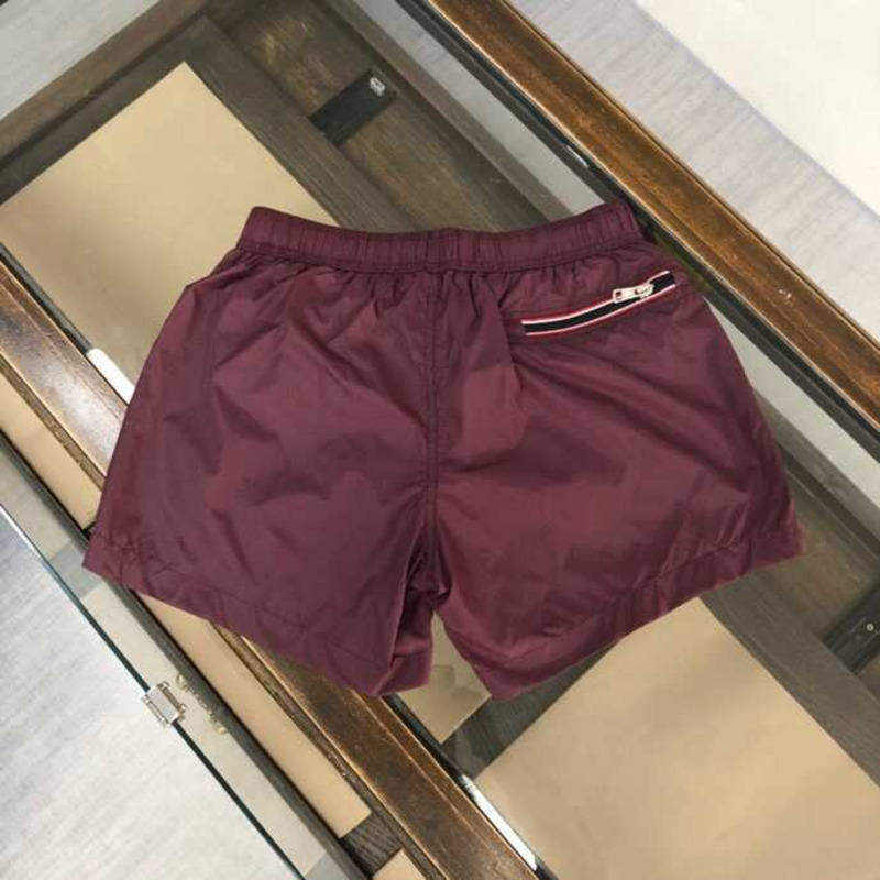 Moncler Nylon Shorts Dark Red