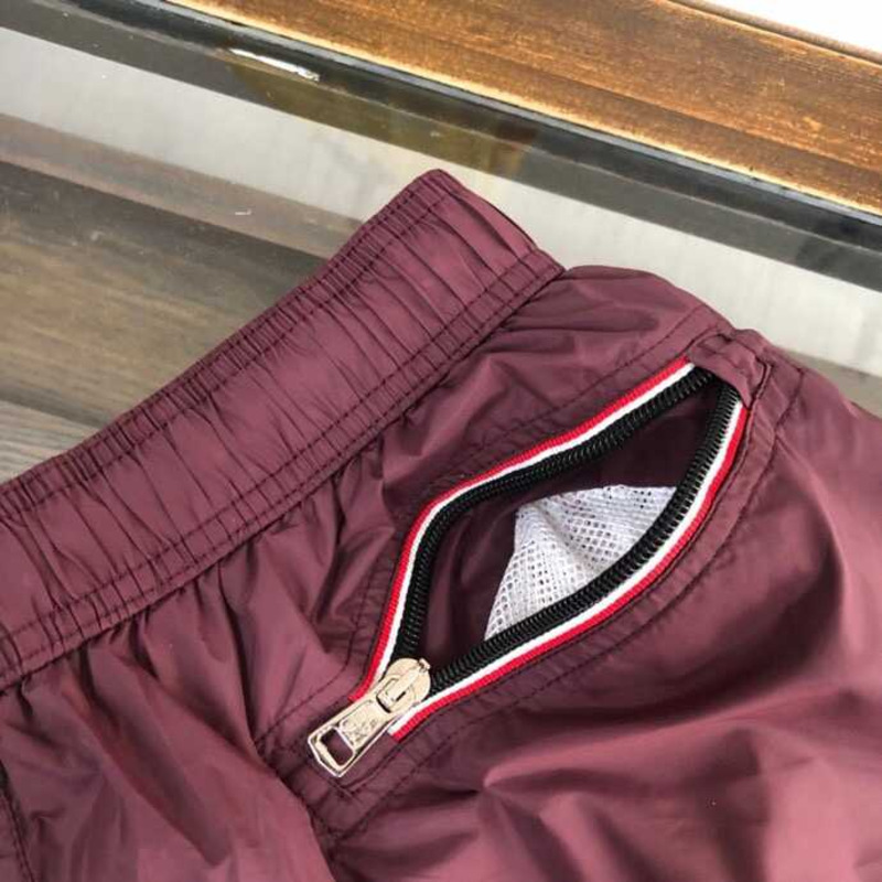 Moncler Nylon Shorts Dark Red