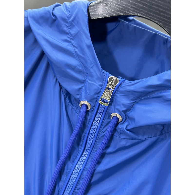 Moncler Jacket With Hood Blue