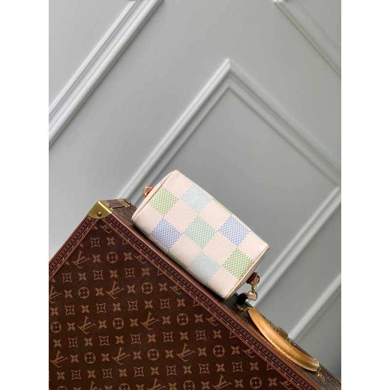 l**is V*t*n speedy bandoulière 20 damier canvas leather pistachio