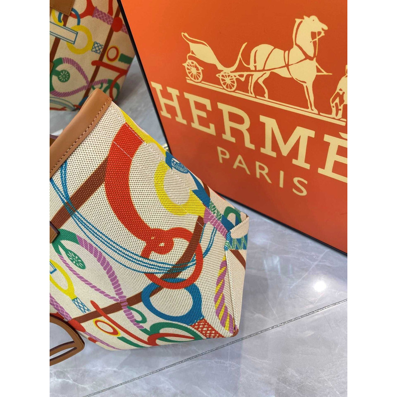 HERMÈS Steeple 25 Bag Cuivre Lime Beige Gold