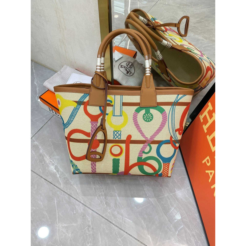 HERMÈS Steeple 25 Bag Cuivre Lime Beige Gold