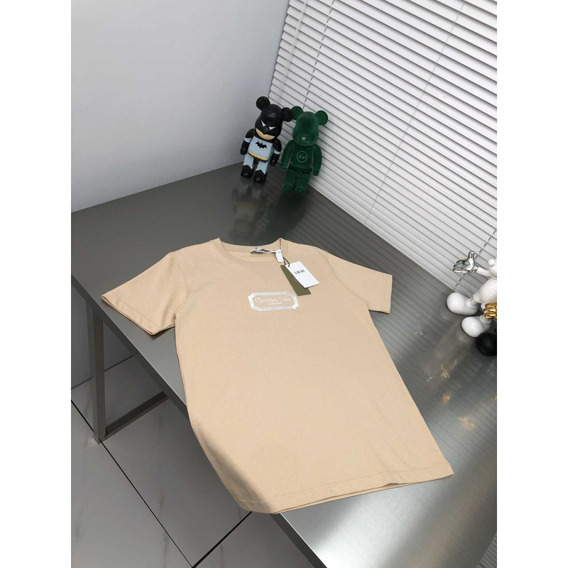 D*or cotton jersey t-shirt beige