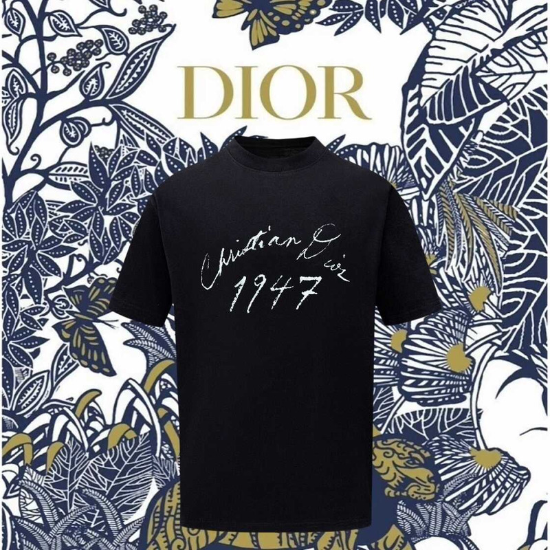 D*or handwritten ch**an D*or relaxed-fit t-shirt cotton jersey black