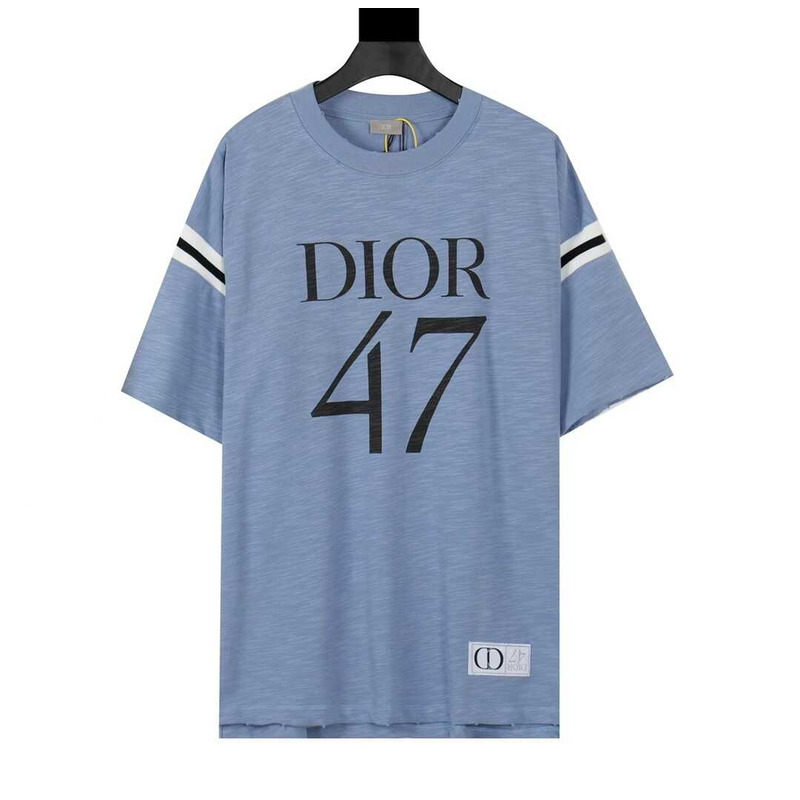 D*or oversized t-shirt slub cotton jersey  navy blue