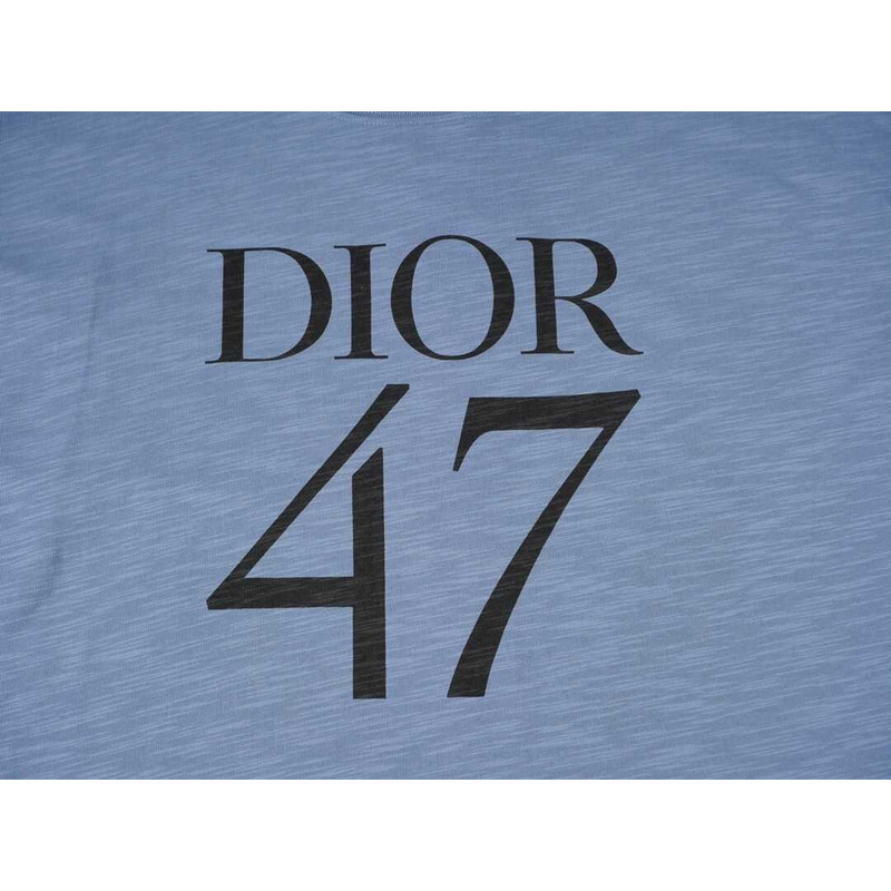 D*or oversized t-shirt slub cotton jersey  navy blue