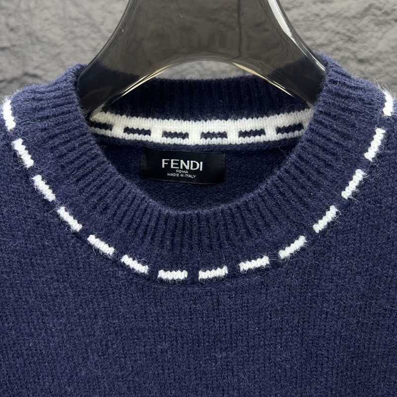 F**di sweater blue wool sweater