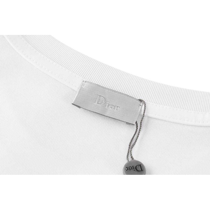 D*or relaxed-fit t-shirt white cotton jersey