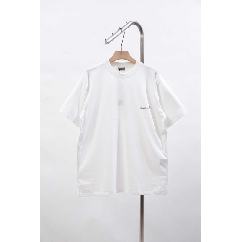 D*or handwritten ch**an t-shirt relaxed fit white cotton jersey