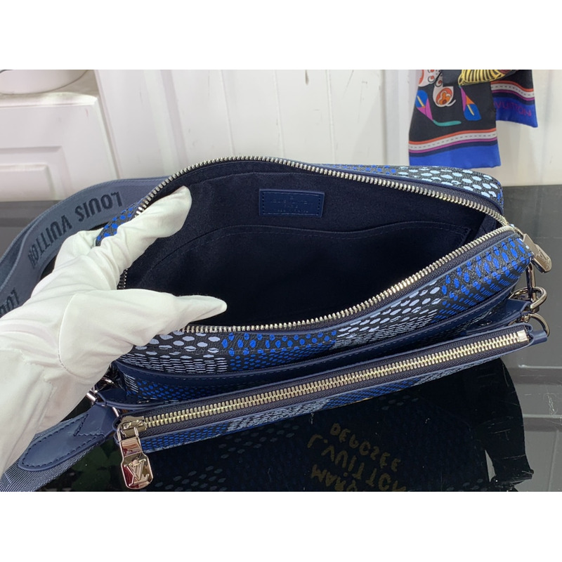 l**is V*t*n trio messenger damier heritage blue