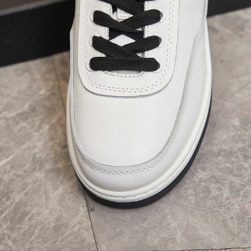 Ch*el sneaker calfskin white