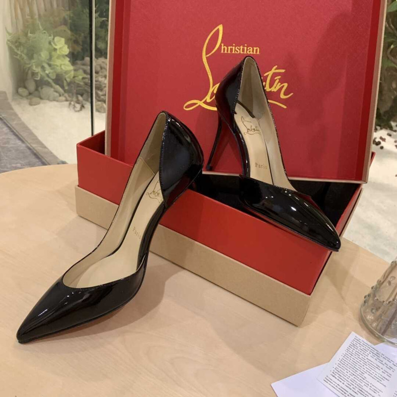 Ch**an louboutin iriza patent-leather pumps black