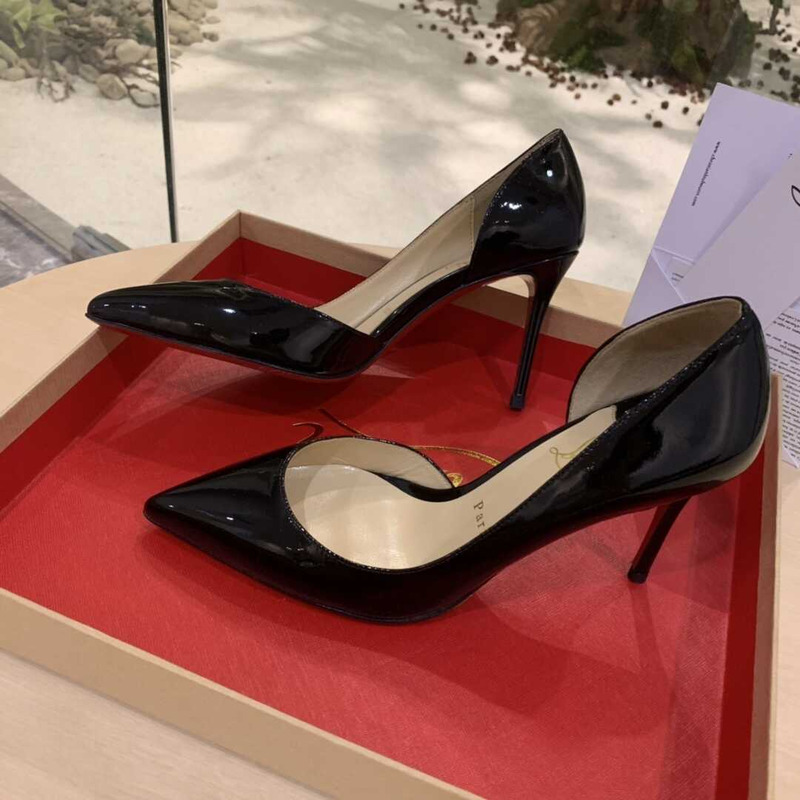 Ch**an louboutin iriza patent-leather pumps black