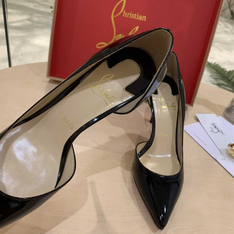 Ch**an louboutin iriza patent-leather pumps black