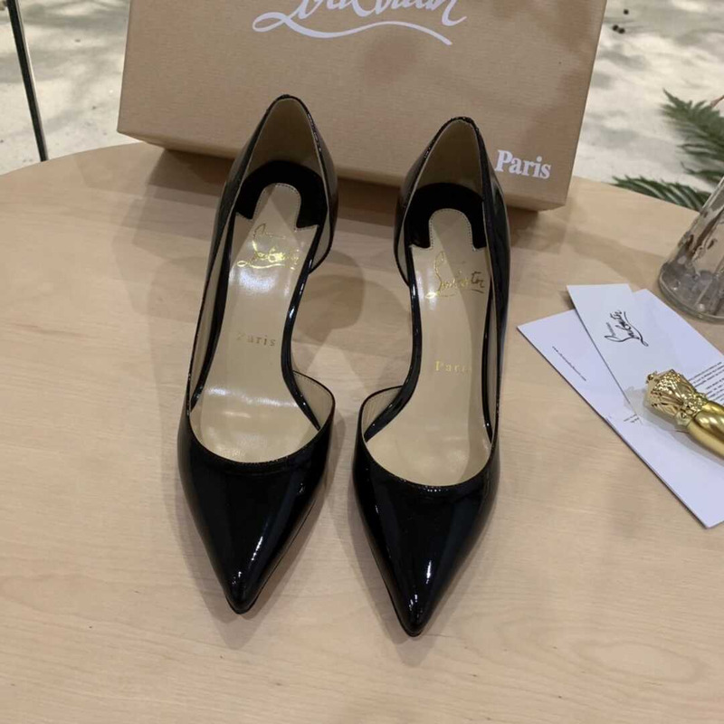 Ch**an louboutin iriza patent-leather pumps black