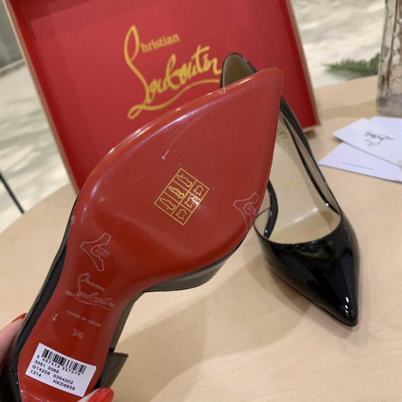 Ch**an louboutin iriza patent-leather pumps black