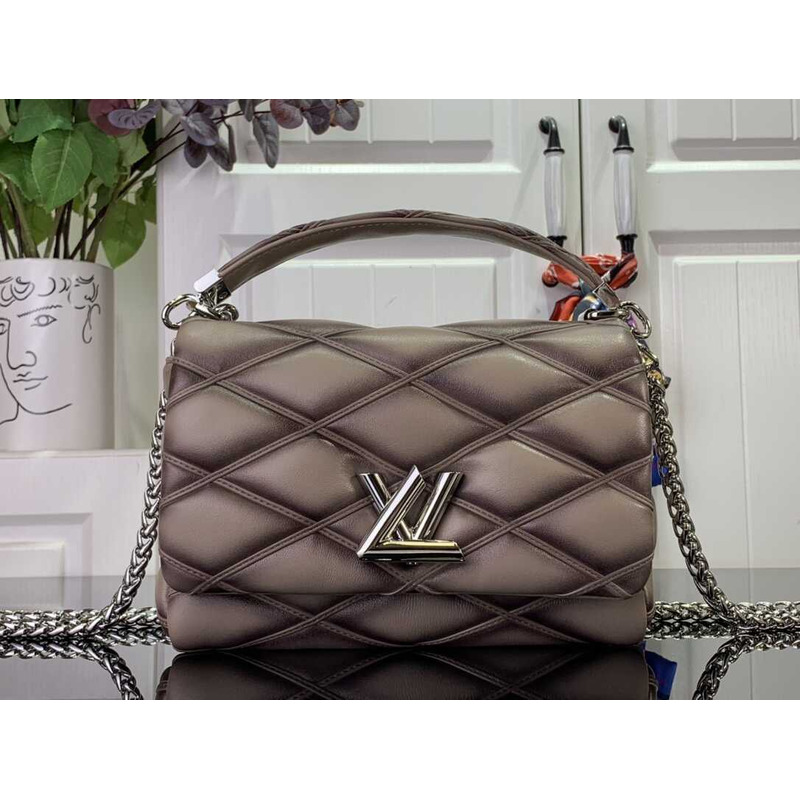 l**is V*t*n bags handbags grey sheepskin lv twist