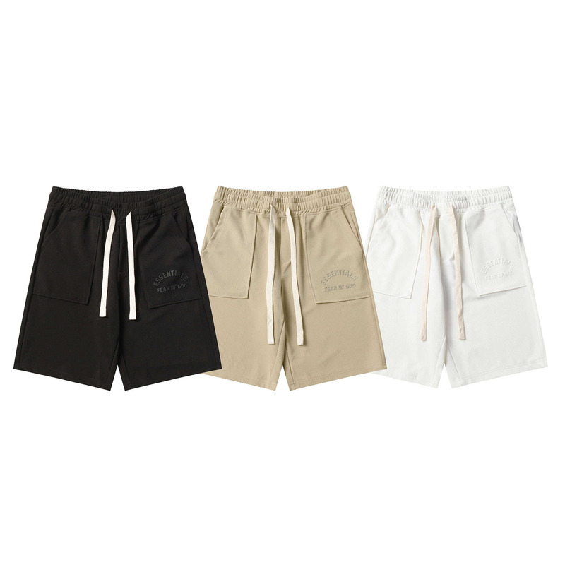 Essentials Fear of God Essentials SSENSE Exclusive Volley Shorts Black