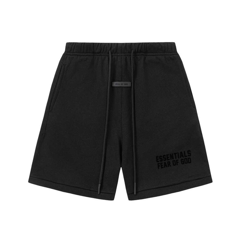 Essentials Fear Of God Essentials Black Fleece Sweat Shorts