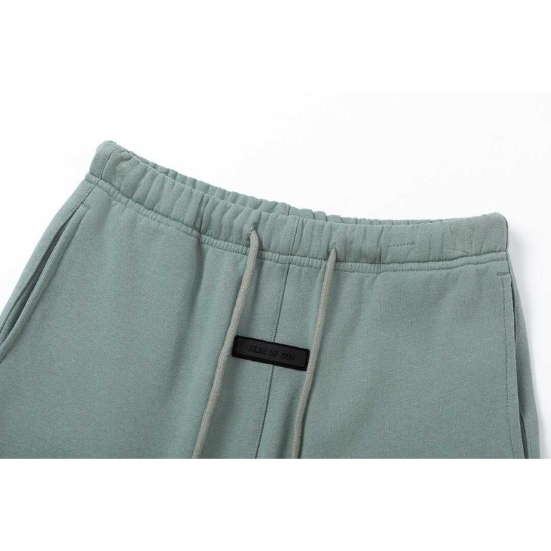 Essentials Fear Of God Essentials Green Fleece Sweat Shorts