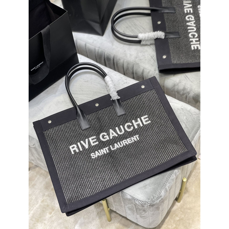 Saint Laurent Rive Gauche Tote Bag Black