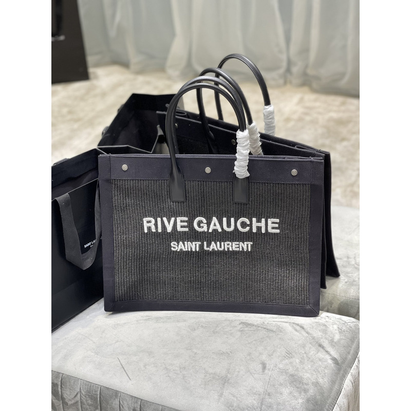 Saint Laurent Rive Gauche Tote Bag Black