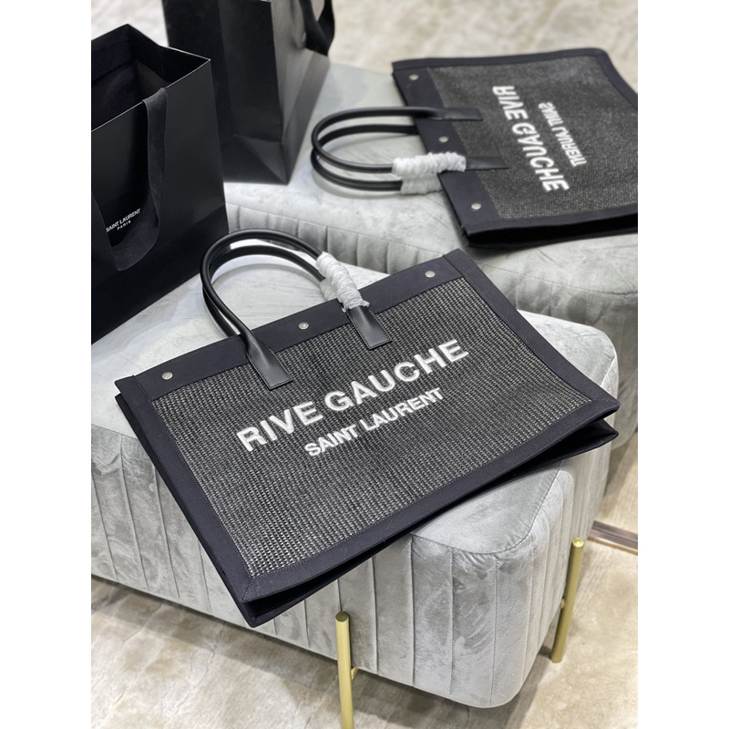 Saint Laurent Rive Gauche Tote Bag Black