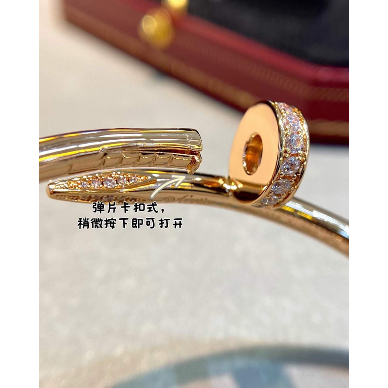 Cartier Juste Un Clou Bracelet with Diamonds Gold