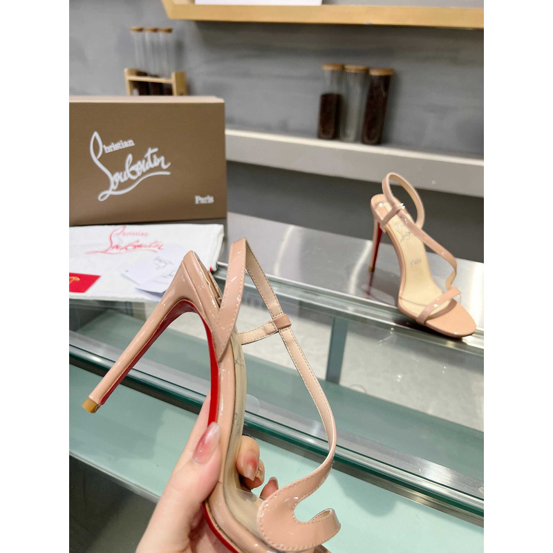 Ch**an louboutin leather rosalie sandals