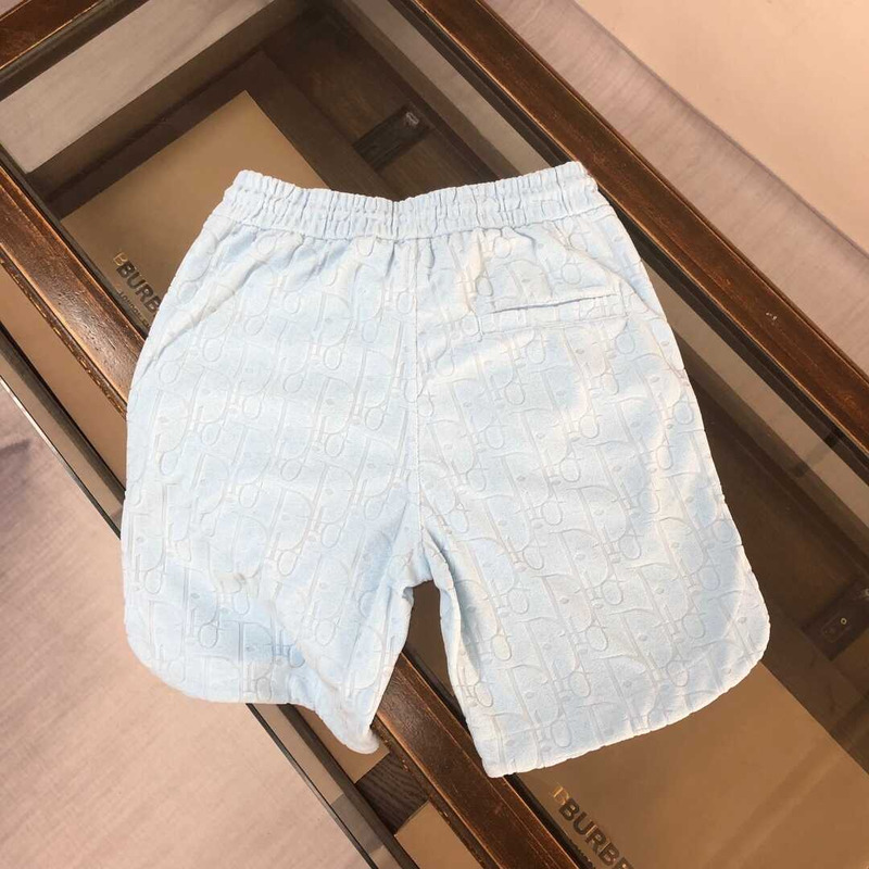 D*or oblique shorts cotton blue