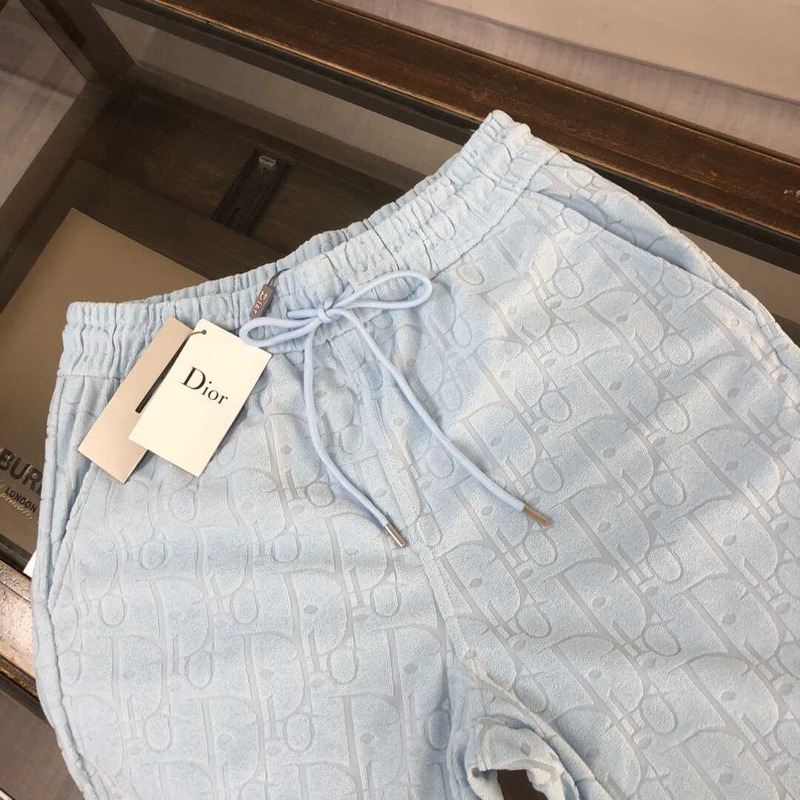 D*or oblique shorts cotton blue