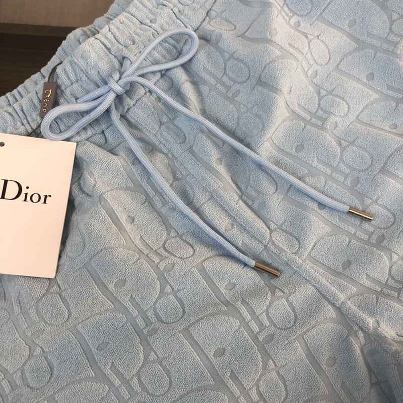 D*or oblique shorts cotton blue