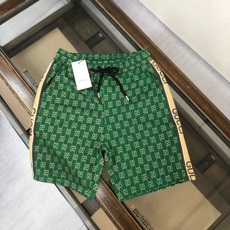 G*u*i gg cotton track shorts green