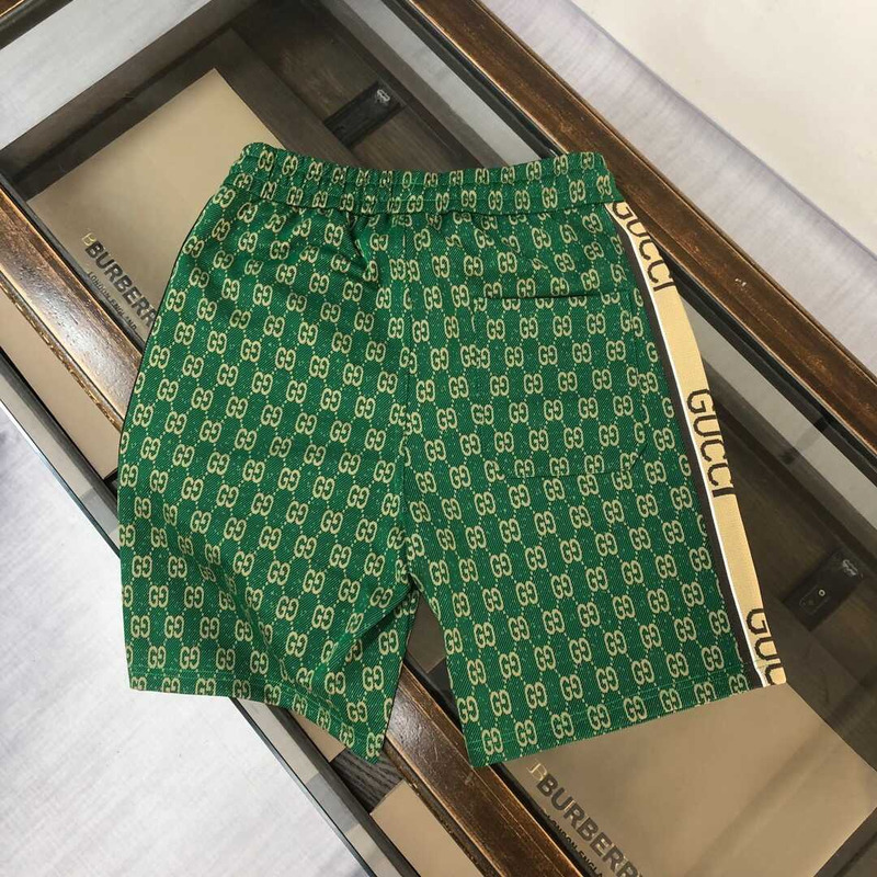 G*u*i gg cotton track shorts green