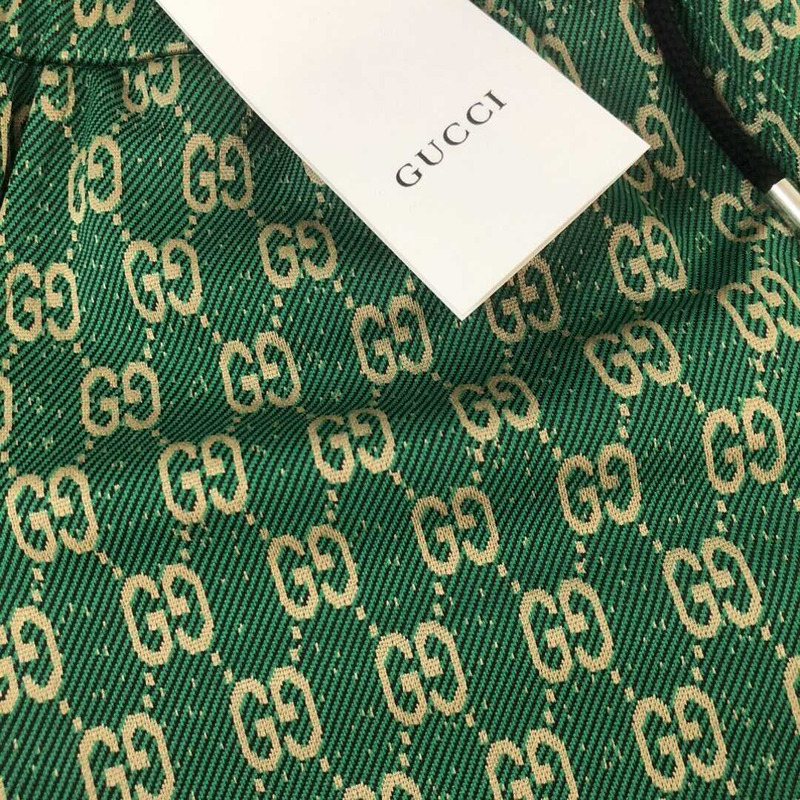 G*u*i gg cotton track shorts green