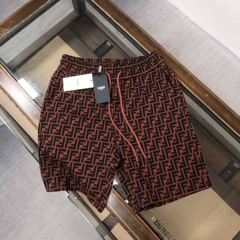 F**di bermuda shorts red-brown