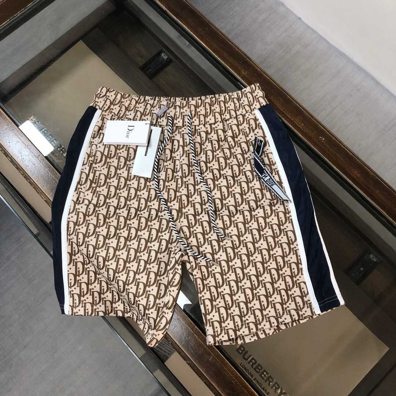 D*or oblique cotton shorts brown