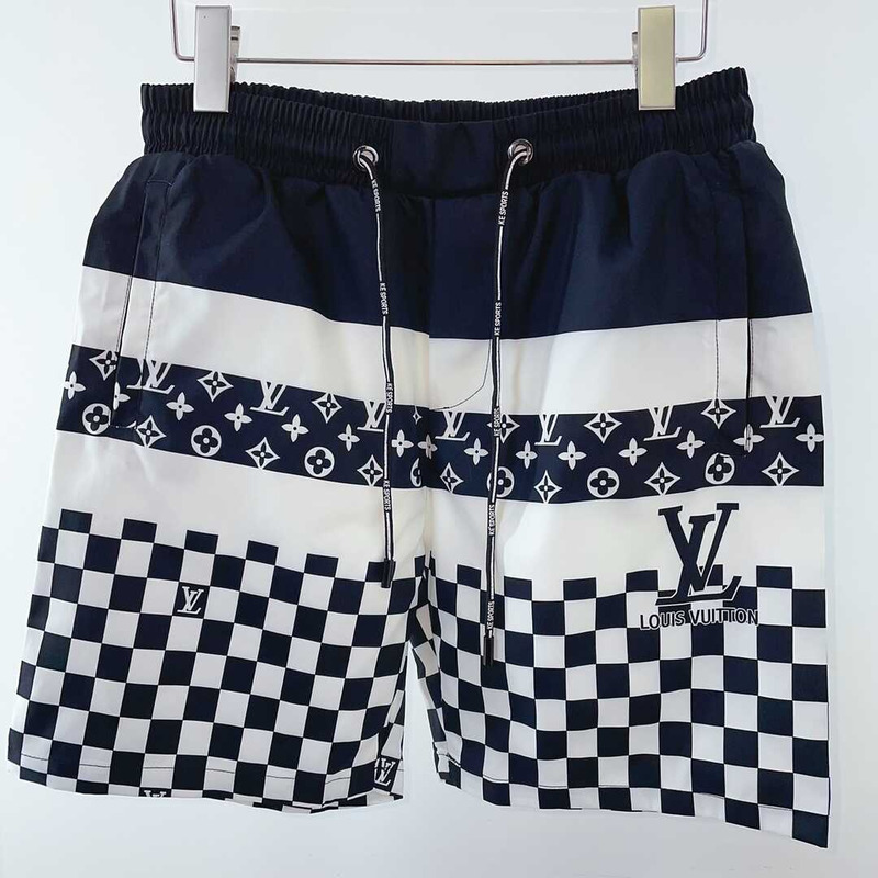 l**is V*t*n monogram shorts white/black