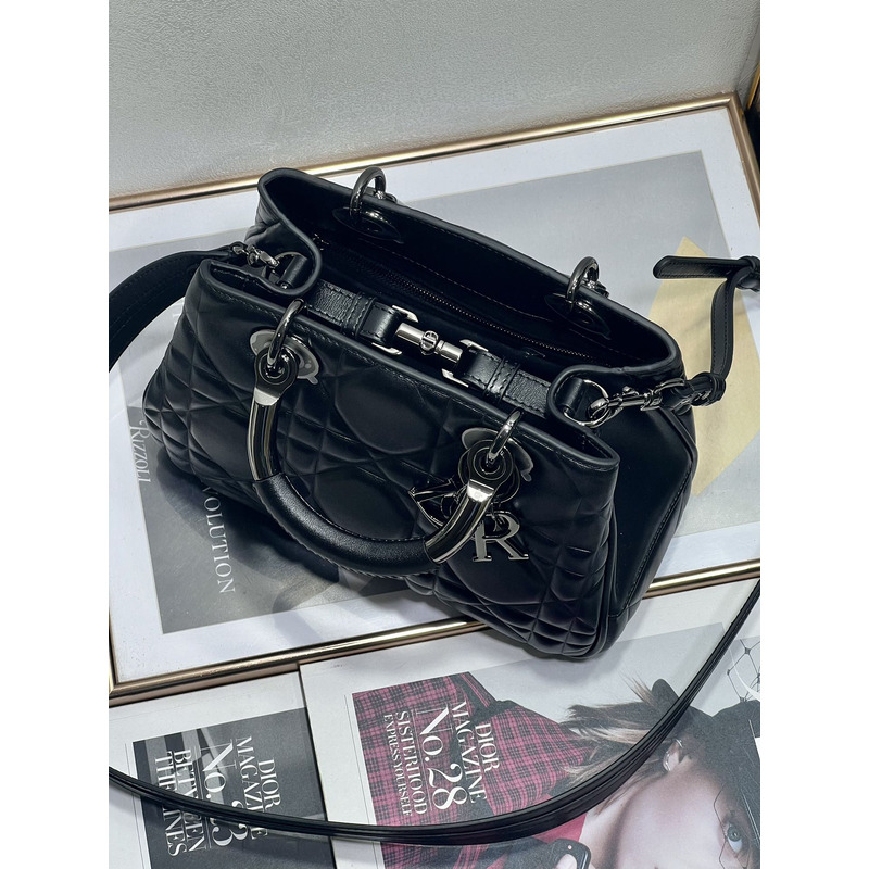 D*or lady D*or bag cannage calfskin black