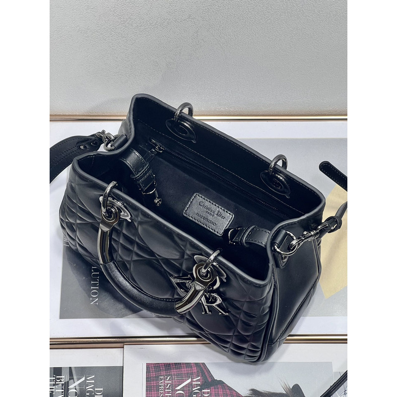 D*or lady D*or bag cannage calfskin black