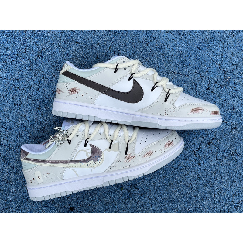 Nike Dunk Low Neutral Shoes White/Brown/Gray