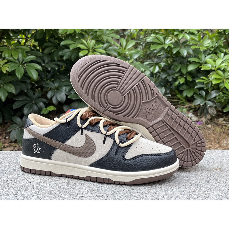 Nike SB Dunk Low Black/Milk White/Brown