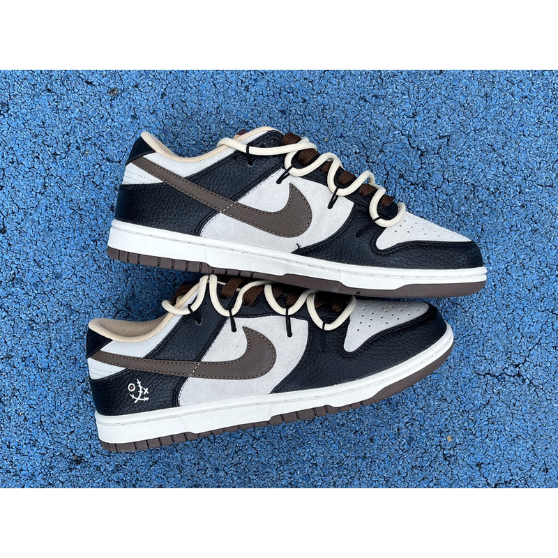 Nike SB Dunk Low Black/Milk White/Brown